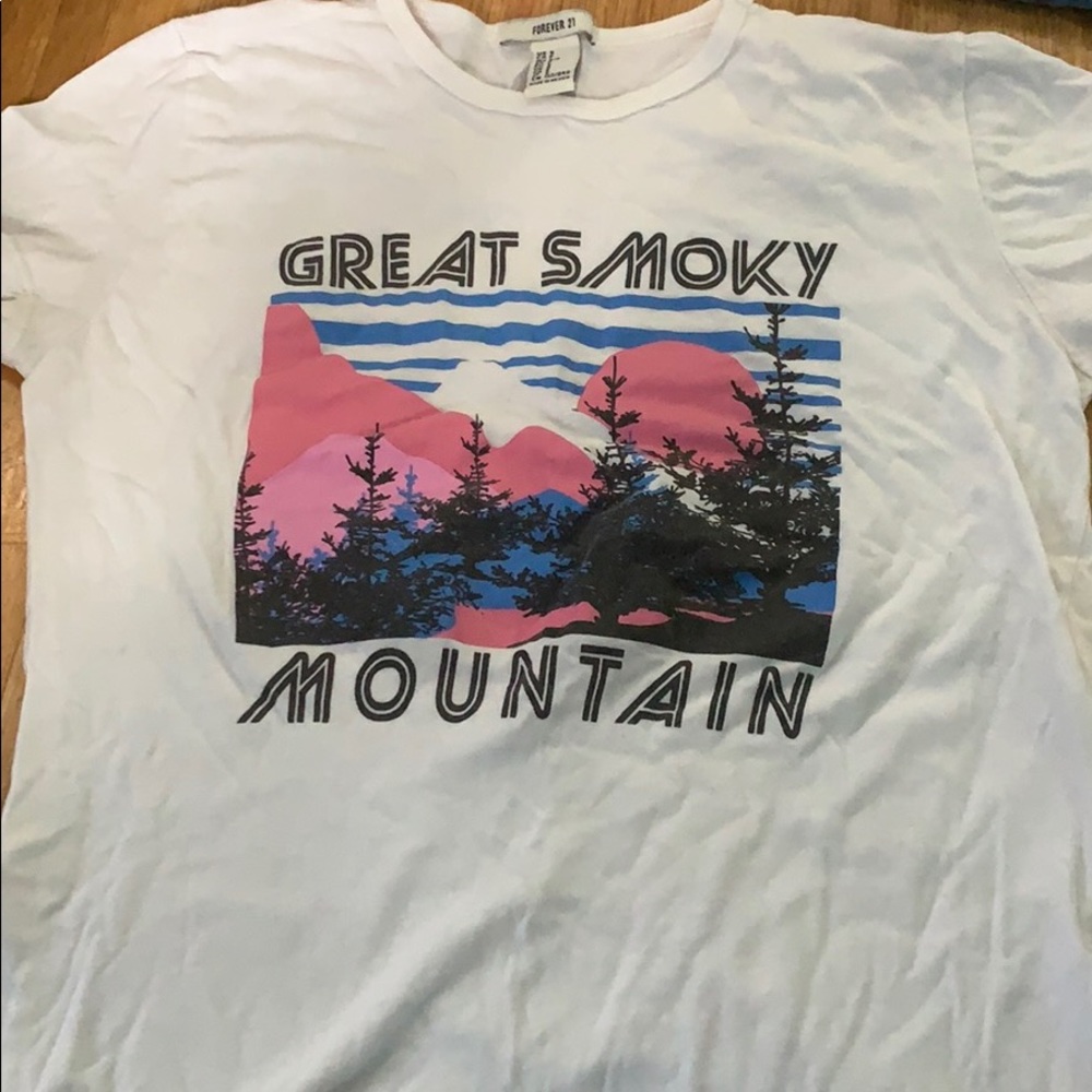 White brand tee